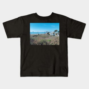 Grassy patch by California beachside Kids T-Shirt